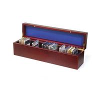Lighthouse - Coin Box for 25 Slabs - Perfect For Slabs from PCGS NGC ANACS ICG and more - Mahogany Wood Grain Finish