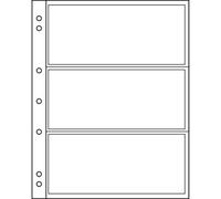 Lighthouse coin sheets NUMIS, 3 pockets for banknotes