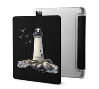 Lighthouse Cute Tablet Case with Pencil Holder Lightweight Hard Protective Cover Compatible with Ipad 2020 /Pro 2020/2020 AIR 4 /Pro 2021