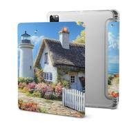 Lighthouse Cute Tablet Case with Pencil Holder Lightweight Hard Protective Cover Compatible with Ipad 2020 /Pro 2020/2020 AIR 4 /Pro 2021