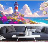 Lighthouse Diamond Art Painting Flower Diamond Painting Kits for Adults,Square Full Drill Gem Arts and Crafts Pictures Embroidery Cross Stitch Canvas Paint by Numbers for Kids,Gifts 36x98in LT-803