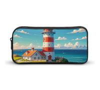 Lighthouse Diamond Paint Lightweight Spacious Pencil Bag Pouch Pen Pouch