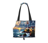 Lighthouse Diamond Paint print Puppy Carrier Pets Dogs Dog Walking Bags Carrier Bags for small Dogs and Cat and Rabbit