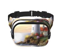 Lighthouse Diamond Painting Fanny Pack Fashion Belt Bag Lightweight Waist Pouch With Adjustable Strap Crossbody Bags For Women Travel Sports Running