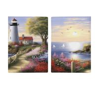 Lighthouse Diamond Painting Passport Holder for Travel Essentials Cute Passport Cover Wallet with Credit Card Slot Waterproof PU Leather Passport Book Case Travel Wallet for Women Men