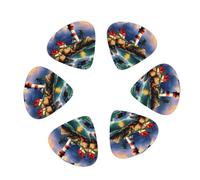 Lighthouse Diamond Painting print Guitar Picks, 12PCS Premium Celluloid Guitar Pick Medium for Acoustic Guitar, Electric Guitar, Bass