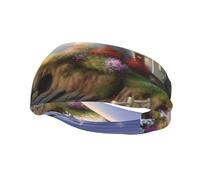 Lighthouse Diamond Painting Sports Sweatband Head Bands for Women Men, Lightweight Breathable Non Slip Workout Headbands Hairband for Fitness Running Cycling Hiking Yoga