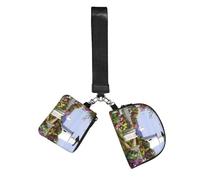 Lighthouse Diamond Painting Wristlet Keychain Wallet Pouch with Strap Double Zipper Small Coin Purse Portable Wrist Bag for Travel Gym Daily Use