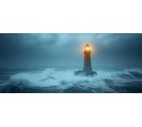 Lighthouse Diamond Pinting Ocean Diamond Art Kits Adults, Crystal Gem Art 5D DIY Round Full Drill Crystal Rhinestone Embroidery Cross Stitch Hobbies for Adults Women, Home Decor 50*100CM -hjw2604FQ