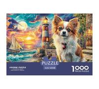 Lighthouse DogDeluxe Jigsaw Puzzles for Adults Featuring 1000 Intricate And Challenging Educational Puzzle Pieces - Crafted to Be An Exceptional Gift Jigsaw Puzzles for Adults And Young Adults Age 12