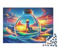 Lighthouse Family Puzzles 1000 Pieces with High Definition Print Centenary Jigsaws for A Sustainable Hobby As Wall Art Puzzle 38x26cm/1000pcs