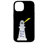 Lighthouse Find Your Way Nautical Ocean Freight Boat Guide Case for iPhone 14