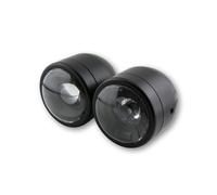 Highsider Twin LED main headlights Pair, matt black