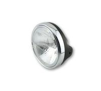 HIGHSIDER smart 7 Inch LTD Headlight H4 Black H4 insert With embossed Glass, E-Approved (1pc), black