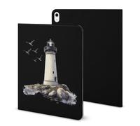 Lighthouse Funny Tablet Case with Pen Slot Lightweight Hard Protective Cover Compatible with iPad 2020/Pro 2020/Pro 2021/Air4/Air5