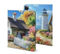 Lighthouse Funny Tablet Case with Pen Slot Lightweight Hard Protective Cover Compatible with iPad 2020/Pro 2020/Pro 2021/Air4/Air5