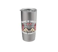 Lighthouse Gnome for Christian Home is Where Your Light is Stainless Steel Insulated Tumbler
