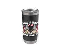 Lighthouse Gnome for Christian Home is Where Your Light is Stainless Steel Insulated Tumbler
