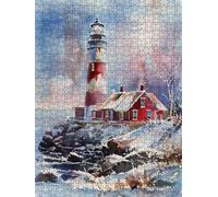 Lighthouse House Jigsaw Puzzles for Adults 5000, 5000 Piece Jigsaw Puzzles, Classic Educational Jigsaws, Impossible de Assemble Handmade, Challenging Puzzle, Fun Family Activities FNKL0-253