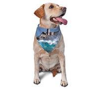 Lighthouse in Havana Dog Bandanas,Dog Bandanas Scarf Triangle Bibs Kerchief Flannel Thicken Cotton Bandana for Small Medium Large Dogs and Cats