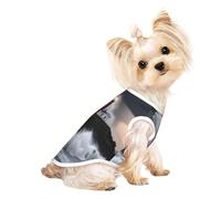 Lighthouse in Storm Print Dog Lightweight Shirt,Summer Cool Breathable Dog t Shirts,Pet Sleeveless Stretchy Clothes