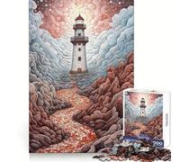 Lighthouse in The Clouds 1000 Pieces Jigsaws Adults Puzzles Gifts Sharp Thinking Cozy Fun Fun Activity Game Night (38x26cm)