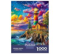 Lighthouse in The Sea Jigsaw Puzzle for Adults& Kids,1000 Pieces Challenge Toy Home Decoration for Adults& Kids Age 14 Years Up 70x50cm/1000pcs