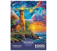 Lighthouse in The Sea Puzzles 1000 Piece. Impossible Puzzles Challenge Toy for Adults& Kids Age 14 Years Up 70x50cm/1000pcs