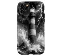 Lighthouse in the Storm with Lightning Dramatic Seascape Case for iPhone 11 Pro