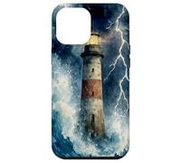 Lighthouse in the Storm with Lightning Dramatic Seascape Case for iPhone 12 Pro Max