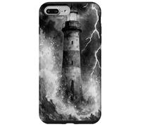 Lighthouse in the Storm with Lightning Dramatic Seascape Case for iPhone 7 Plus/8 Plus
