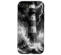Lighthouse in the Storm with Lightning Dramatic Seascape Case for iPhone SE (2020) / 7/8