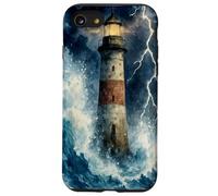Lighthouse in the Storm with Lightning Dramatic Seascape Case for iPhone SE (2020) / 7/8