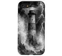Lighthouse in the Storm with Lightning Dramatic Seascape Case for iPhone SE (2020) / 7/8