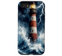 Lighthouse in the Storm with Lightning Dramatic Seascape Case for iPhone SE (2020) / 7/8