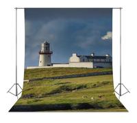 Lighthouse Ireland Nature Photo Backdrop Background Curtain for Photography Photographic Studio