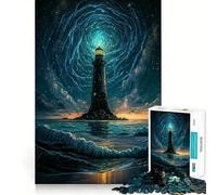 Lighthouse Jigsaw Puzzles 1000 Pieces for Adults Stress Free Home Play Enjoyable Challenge Furniture Decor (50x75cm)