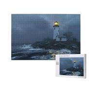 Lighthouse Jigsaw Puzzles for Adults 1500, Ocean Puzzles for Adults Wooden, Funny/Difficult/Impossible/Challenging Decompression Games, As a Birthday for Women and Men M-88