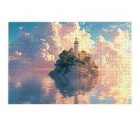 Lighthouse Jigsaw Puzzles for Adults 4000, 4000 Piece Jigsaw Puzzles for Adults, 141.5x87.5cm Hard Impossible Wooden Puzzle, Challenging Game for the Family, Home Decor, Theme: (Landscape), -7261