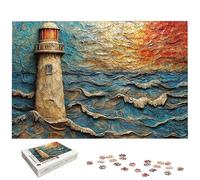 Lighthouse Jigsaw Puzzles for Adults 4000, 4000 Piece Jigsaw Puzzles for Adults, Landscape Jigsaws with Exquisite Packaging Box, Impossible Puzzle for Home Decor, Gifts for Women, Gifts for Men, -5151