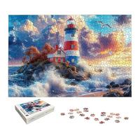 Lighthouse Jigsaw Puzzles for Adults 4000, 4000 Piece Jigsaw Puzzles for Adults, Landscape Jigsaws with Exquisite Packaging Box, Impossible Puzzle for Home Decor, Gifts for Women, Gifts for Men, -6681