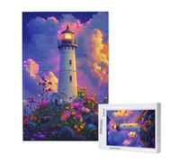 Lighthouse Jigsaw Puzzles for Adults 4000 Landscape Puzzles for Adults Wooden, Funny/Difficult/Impossible/Challenging Decompression Games, As a Birthday for Women and Men ML-1494