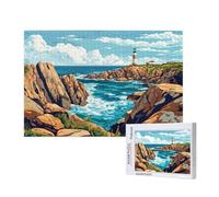 Lighthouse Jigsaw Puzzles for Adults 4000 Ocean Puzzles for Adults Wooden, Funny/Difficult/Impossible/Challenging Decompression Games, As a Birthday for Women and Men ML-1258