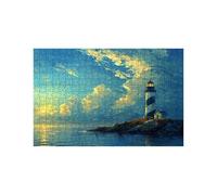 Lighthouse Jigsaw Puzzles for Adults 5000, Wooden 5000 Piece Jigsaw Puzzles for Adults Sunset, Educational Puzzle for The Whole Family Together, Puzzle for Wall Art Home Decor 64x42inch LZPT-01837
