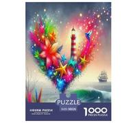 Lighthouse Jigsaw Puzzles Puzzle for Adults Kids. 1000 Piece Great Gifts Challenge Toy Educational Games Home Decoration for Educational Games Gifts 38x26cm/1000pcs