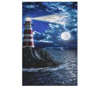 Lighthouse Jigsaw Wooden Puzzles for Adults 1000 Piece Puzzle Challenging Game Toys Birthday Gift for Adults Kids Boys Girls 78×53cm