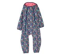 LightHouse Kids Jamie Warm Waterproof Puddlesuit - Childrens Padded Fleece Lined Winter Outdoor All-in-One with Hood - Floral Print - 5-6 Years
