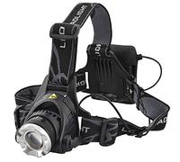 Lighthouse Torches Zoom Headlight - 120 Lumens Cree XPE LED, Adjustable Focus & 90° Tilt, 3 Lighting Modes, 4 X AA Bateries Included