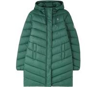LightHouse Womens Laurel Warm Coat - Ladies Outdoor Long Padded Puffa Jacket with Hood - Kale - 16
