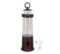 Lighthouse Light 2200K Soft Warm Lighting USB Rechargeable Portable Camping Lantern with Magnetic Base and Hanging Loop for Outdoor Tent Night Light (Black)
